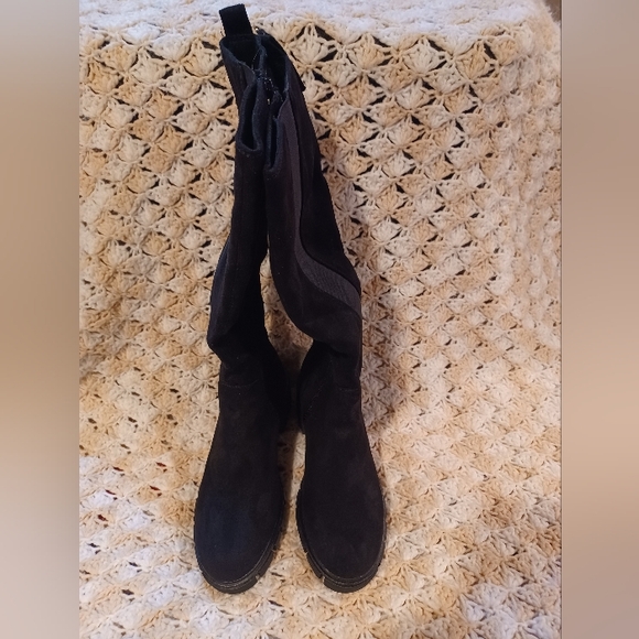 New SO Yazminn Black Knee-High Boots Size 9.5 - Picture 5 of 8